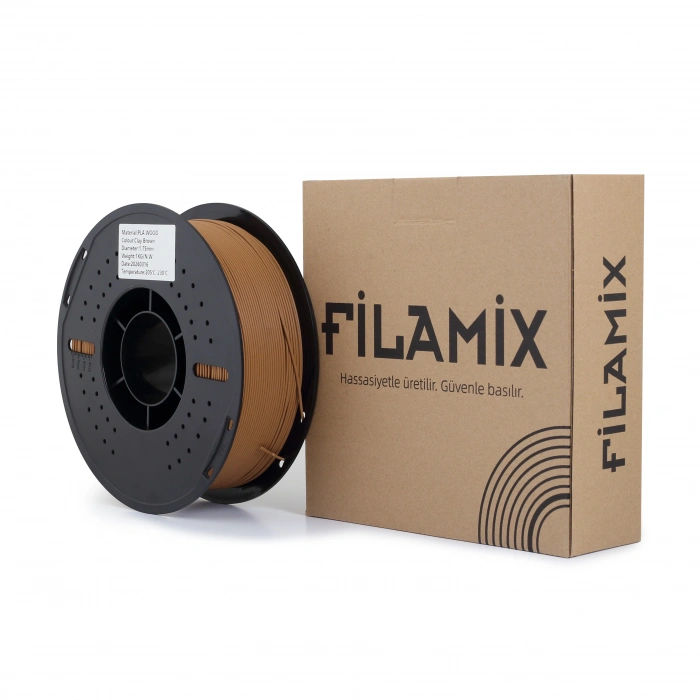 Filamix PLA-WOOD Filament 1.75mm Clay Brown 1Kg