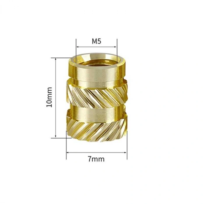 M5x10mm Pirinç Insert Somun - 3D Baskı Uyumlu