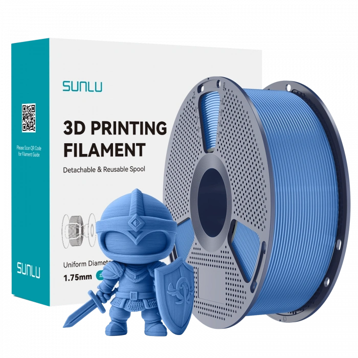 Sunlu Mavi  Gri / Blue Grey PLA Filament - 1.75mm - 1 Kg