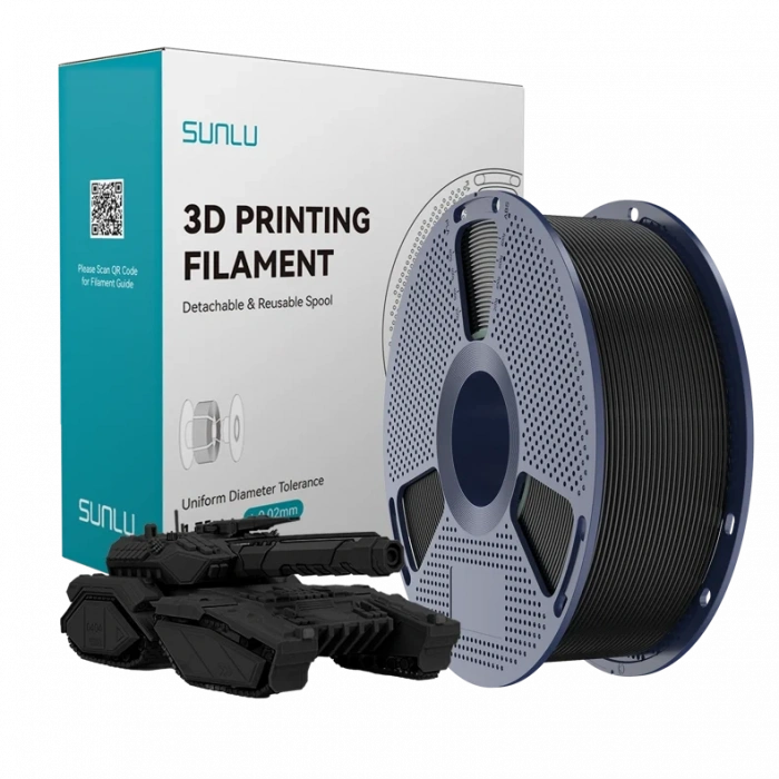 Sunlu Şeffaf Duman Siyahı / Transparent Mist Black PLA Filament - 1.75mm - 1 Kg