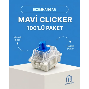 Mavi Clicker - Blue Switch Toptan 100 lü