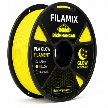 Filamix PLA Glow Filament 1.75mm Yellow/Sarı 1Kg
