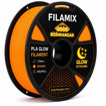 Filamix PLA Glow Filament 1.75mm Orange/Turuncu 1Kg