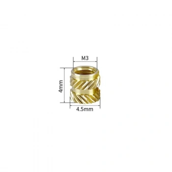 M3x4mm Pirinç Insert Somun - 3D Baskı Uyumlu