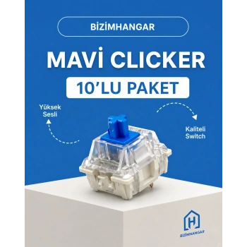 Mavi Clicker - Blue Switch Toptan 10 lu