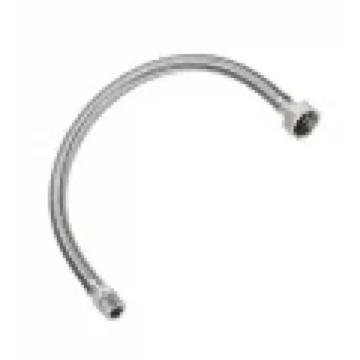 SARIBEY - 3/8 - 1/2 90 CM PASLANMAZ FLEX NİPELLİ HORTUM