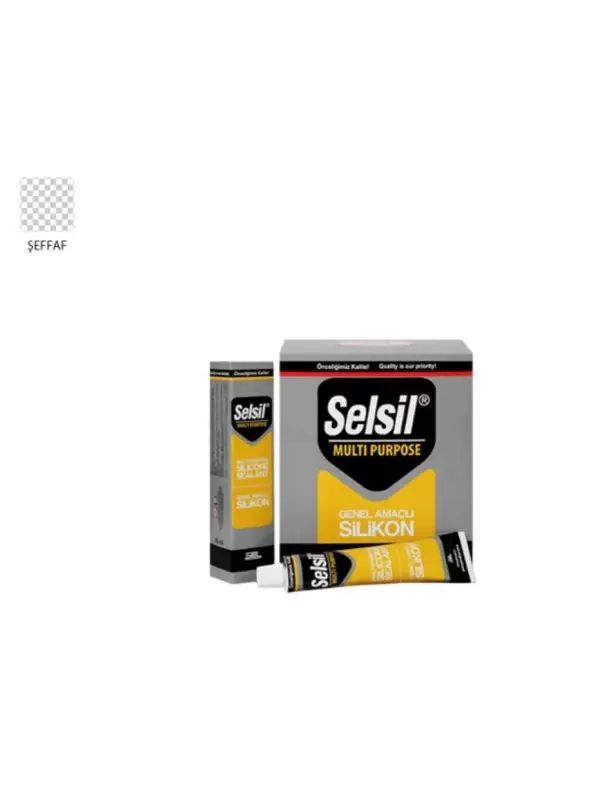 Selsil Genel Amaçlı Tüp Silikon 50 ml Şeffaf