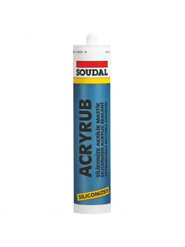 Soudal Acryrub Silikonize Mastik 310 ml Beyaz