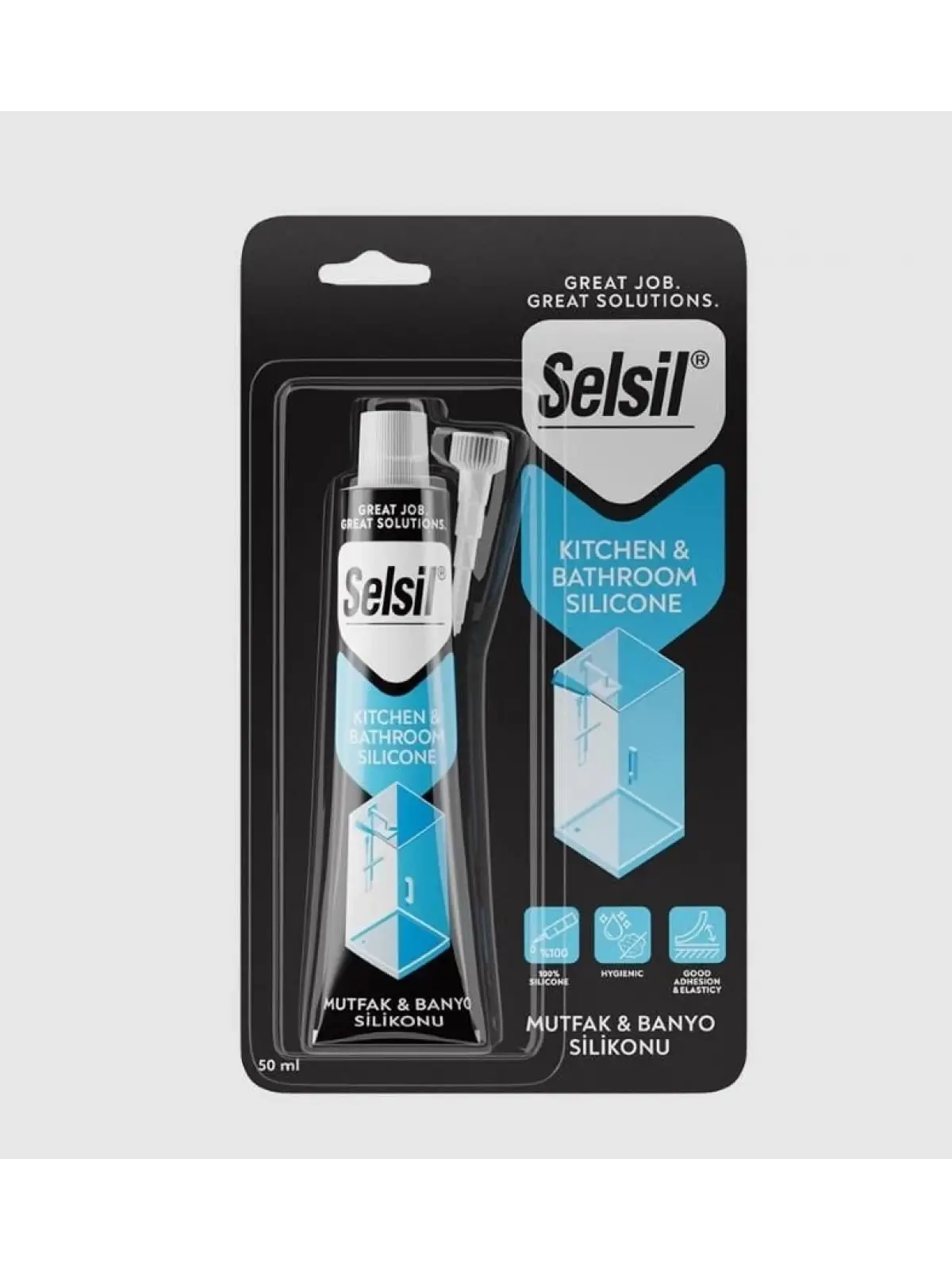 Selsil Mutfak ve Duşakabin Silikonu Şeffaf 50 ml