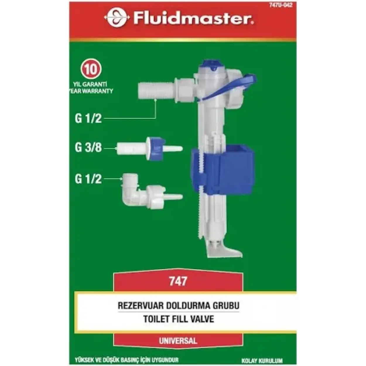 FLUİDMASTER GÖMME REZERVUAR DOLDURMA GRUBU ŞAMANDRA 747u-042