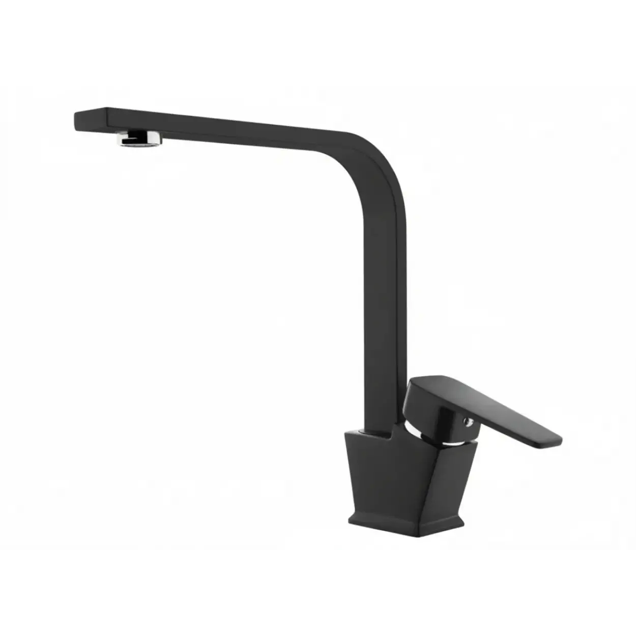 TEMA - KARE MİX KUĞU LAVABO BATARYA MAT SİYAH (SLİM BORULU) (TSE) (Q-35 KARTUŞ)