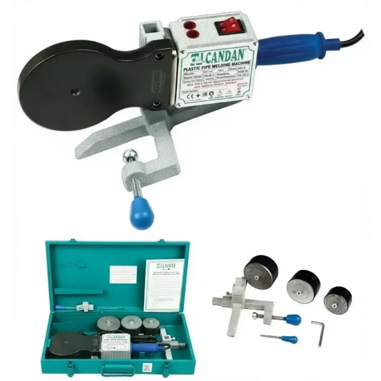 CM04-SET CANDAN -PPRC BORU KAYNAK MAKİNESİ SETİ 1000W+1000W (110MME KADAR KAYNAK YAPABİLİR)