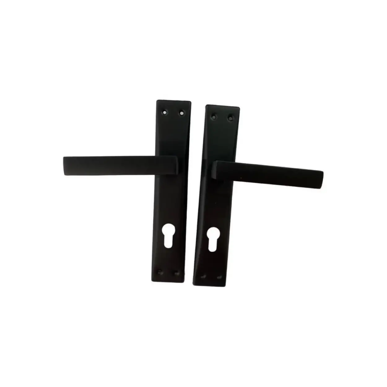 Adil Riva Mat Siyah Yale Kapı Kolu