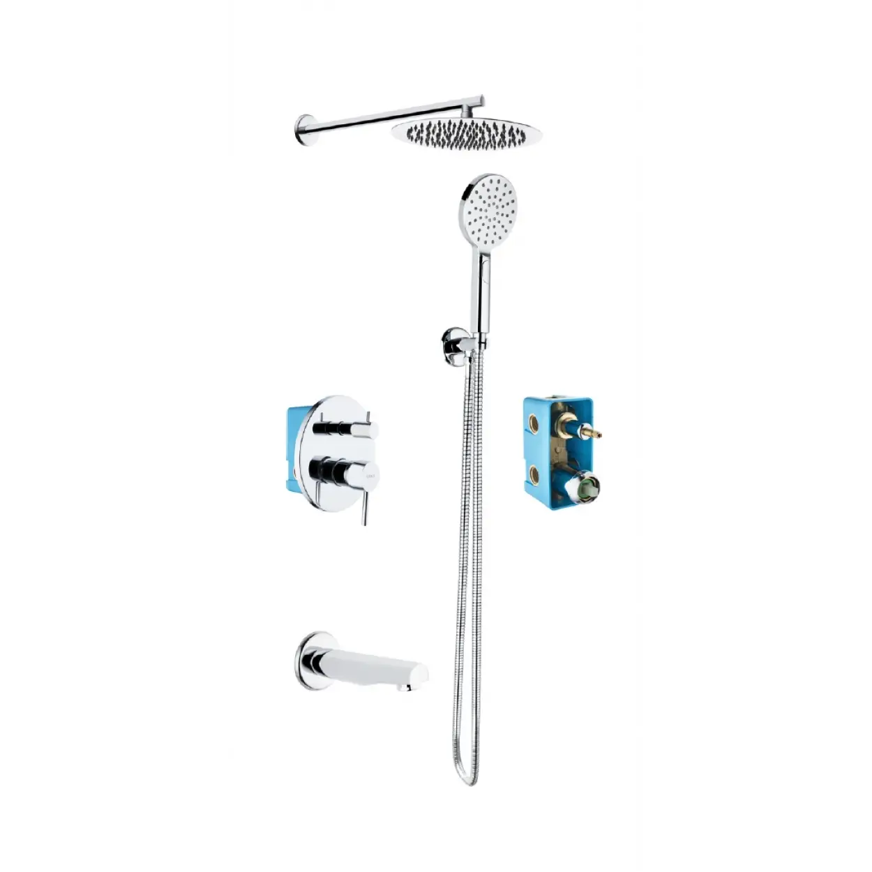 ANKASTRE BANYO TAKIMI YUVARLAK ( 3 YÖNLÜ )