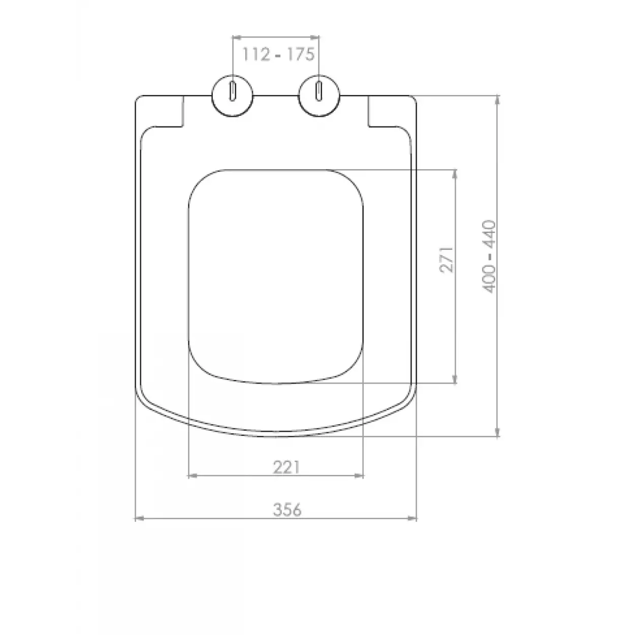 ARYA KLOZET KAPAĞI (YAVAŞ KAPANAN - METAL MENTEŞE TAKIMI - ÜSTTEN SIKMALI)