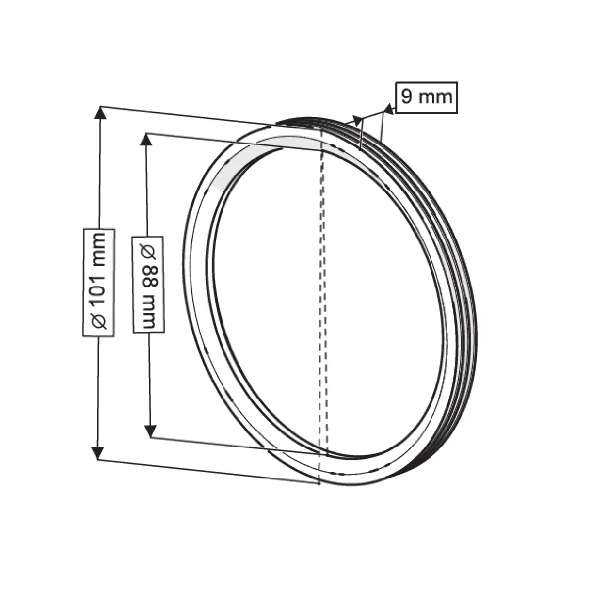 ASMA KLOZET PİS SU ÇIKIŞ CONTASI - Q90 mm