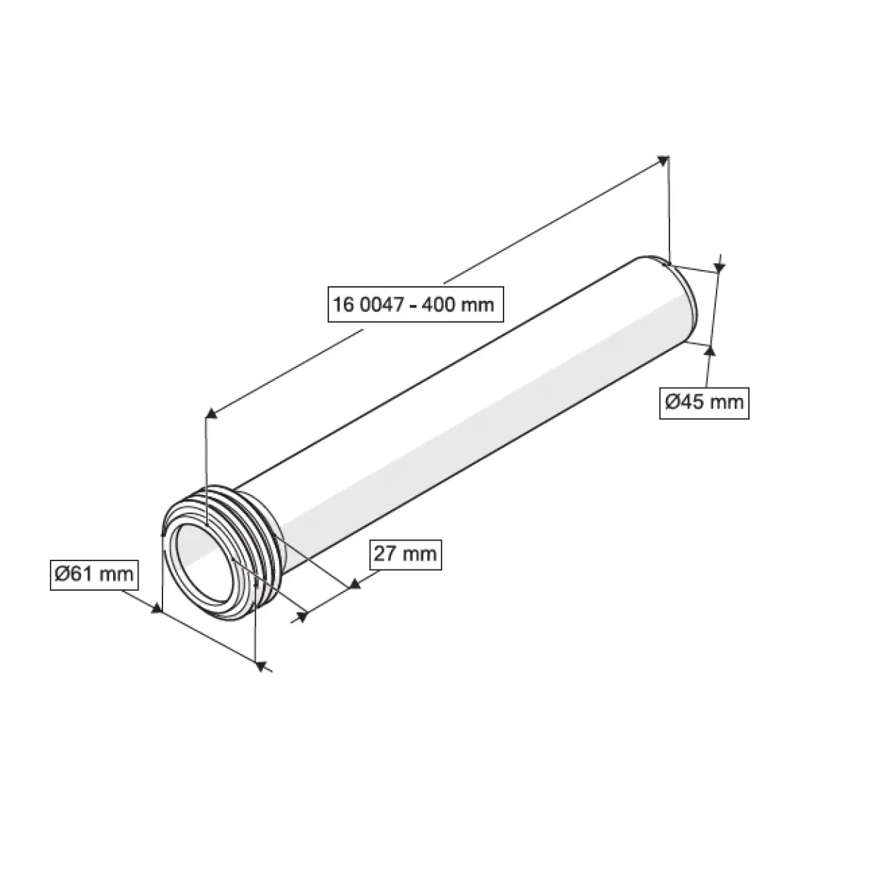 ASMA KLOZET TEMİZ SU GİRİŞ BORUSU