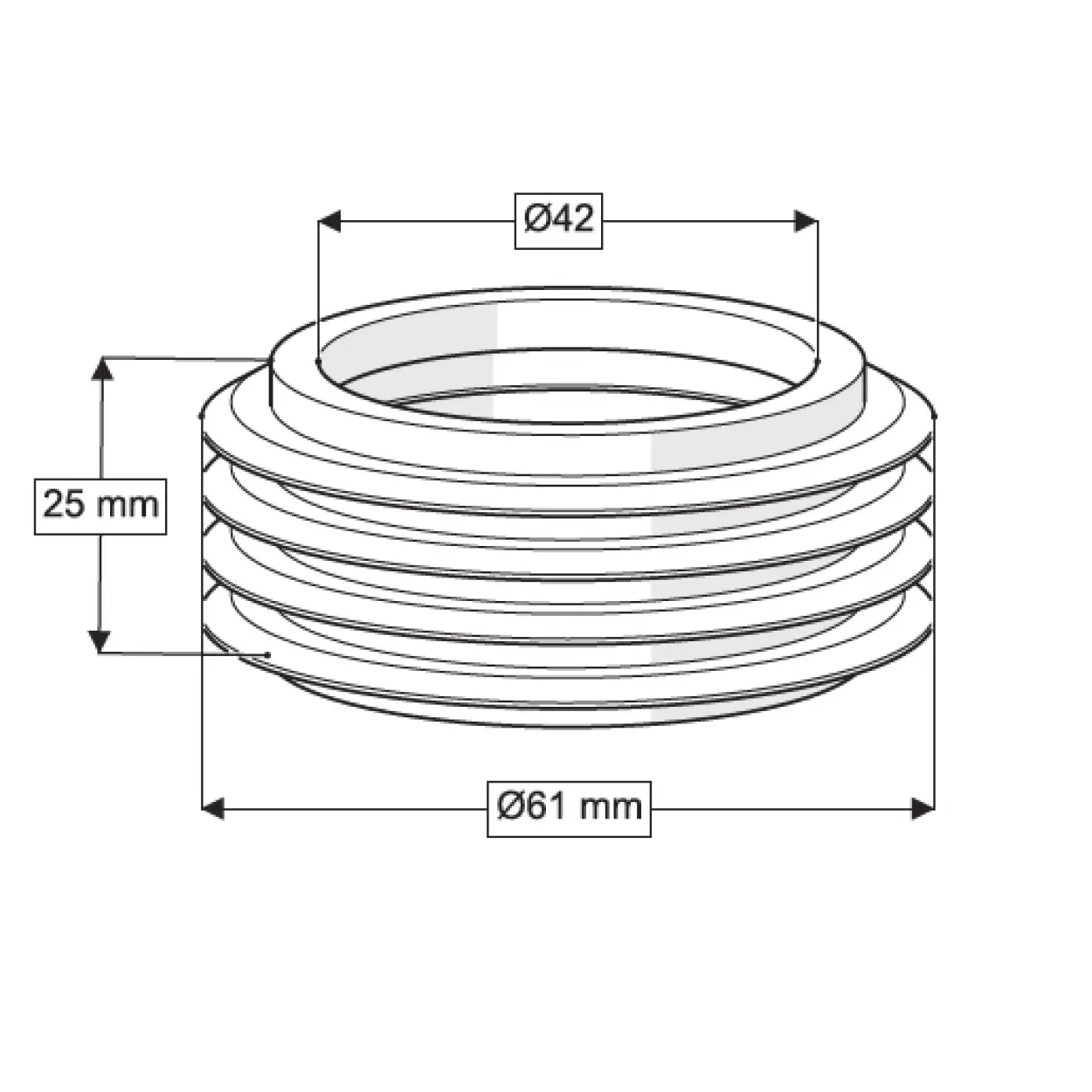 ASMA KLOZET TEMİZ SU GİRİŞ CONTASI - Q45