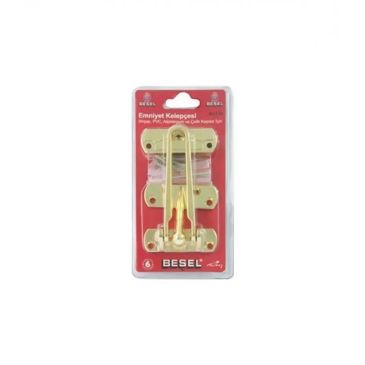 Başel Kapı Emniyet Kelepçesi Sarı