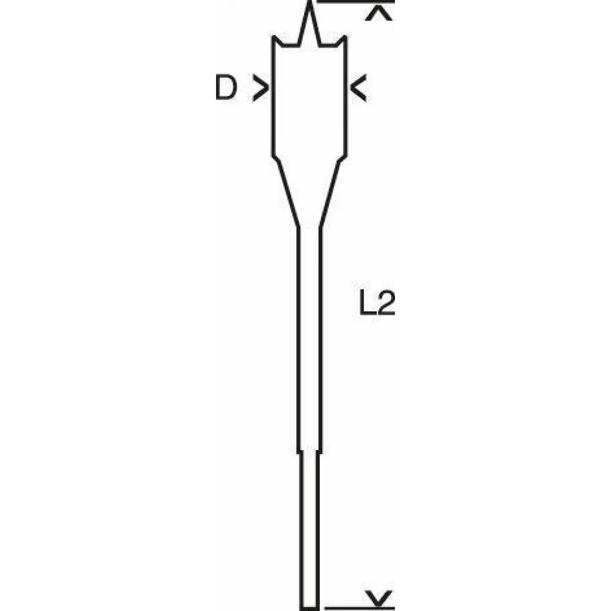 Bosch 26X152 Altıgen Yassı Ahşap Maktap Ucu