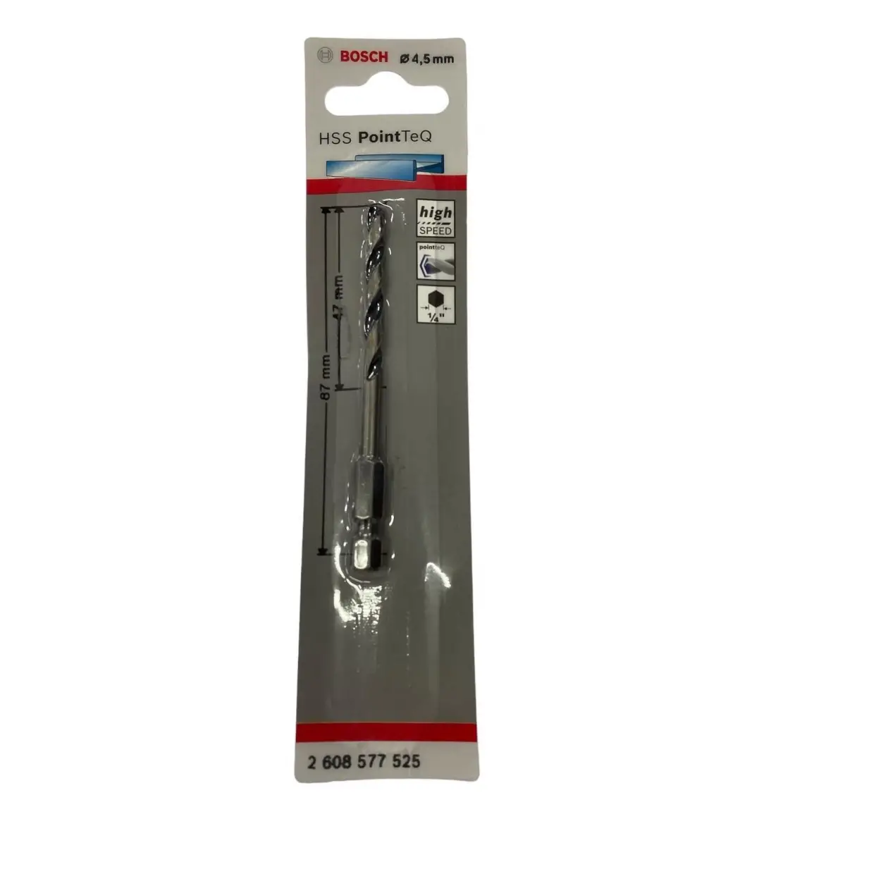 Bosch Point TeQ Altıgen Şaftlı Hss Matkap Ucu 4,5 mm