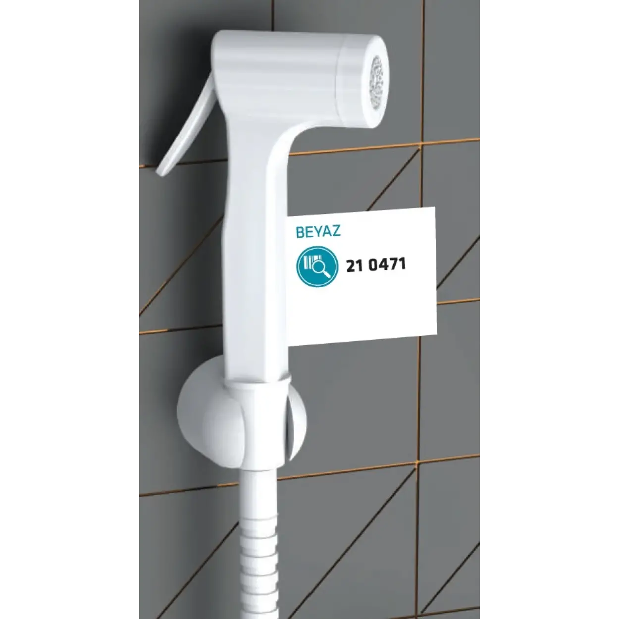 CONSOLATUS PASLANMAZ ÇELİK HORTUMLU TAHARETMATİK (BEYAZ)