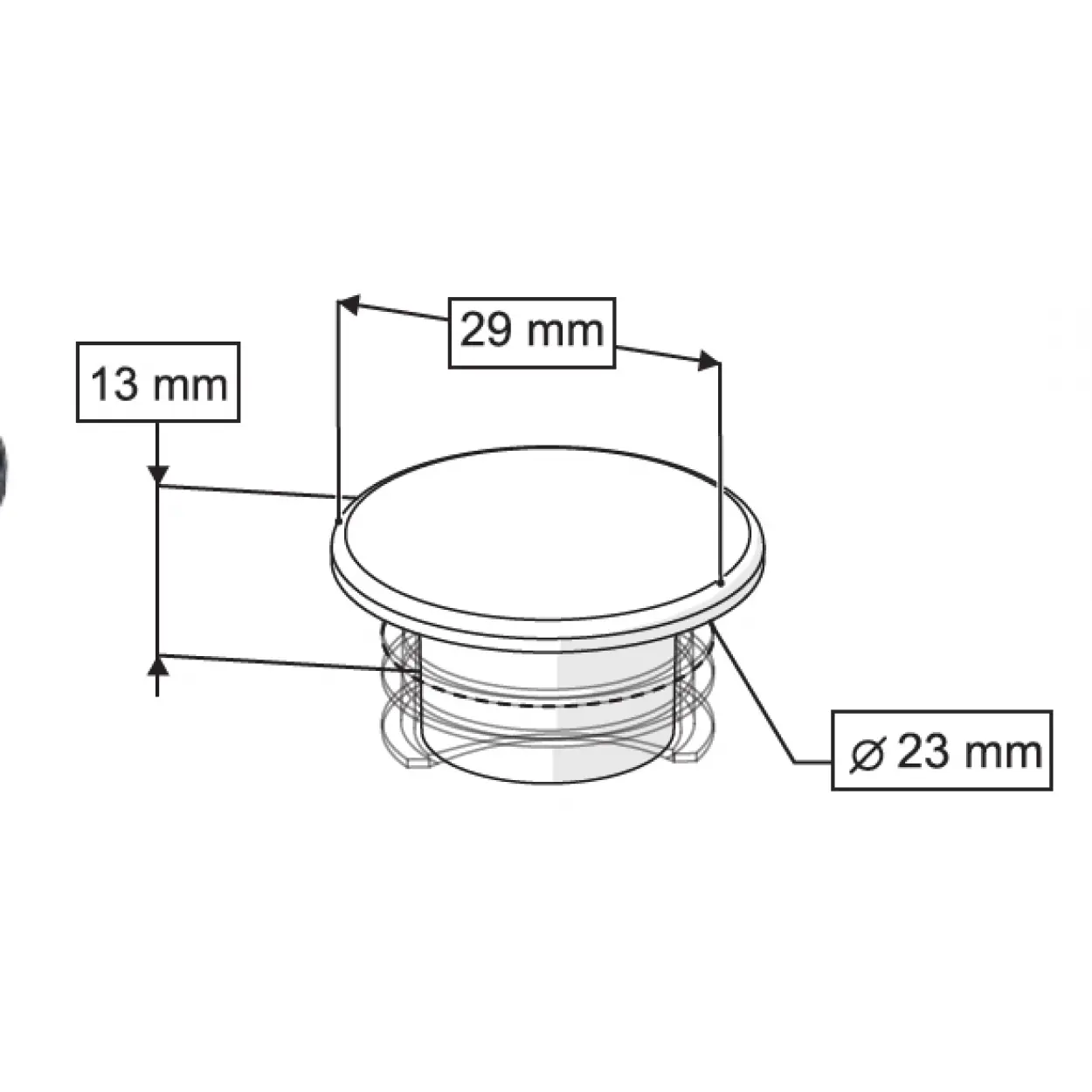 CONTALI TAPA 30X16 mm  BEYAZ