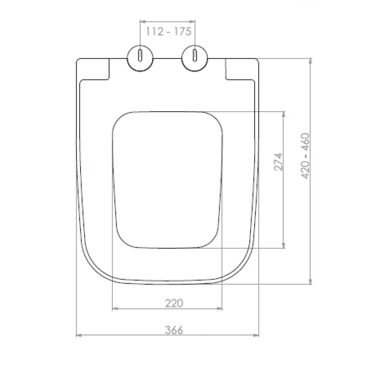 DOLCE KLOZET KAPAĞI (YAVAŞ KAPANAN METAL MENTEŞE TAKIMI - ÜSTTEN SIKMALI)