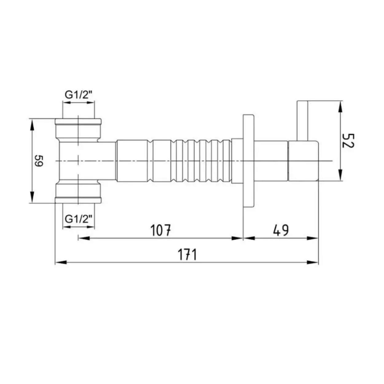 ECA Ankastre Ara Kesme Valfi 102151017