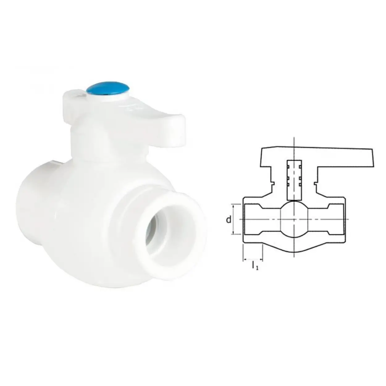 Ege Yıldız PPRC 40 mm Küresel Vana Gri