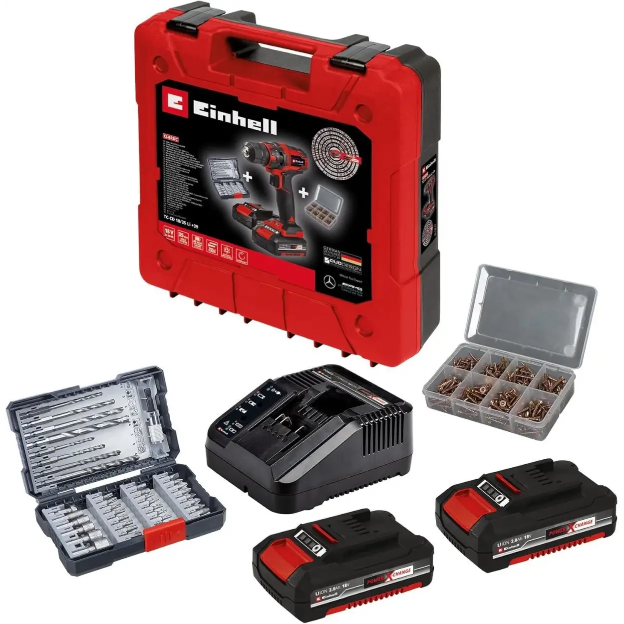 Einhell TC CD 18/35 Li + 39 (2x2,0Ah) Akülü Vidalama