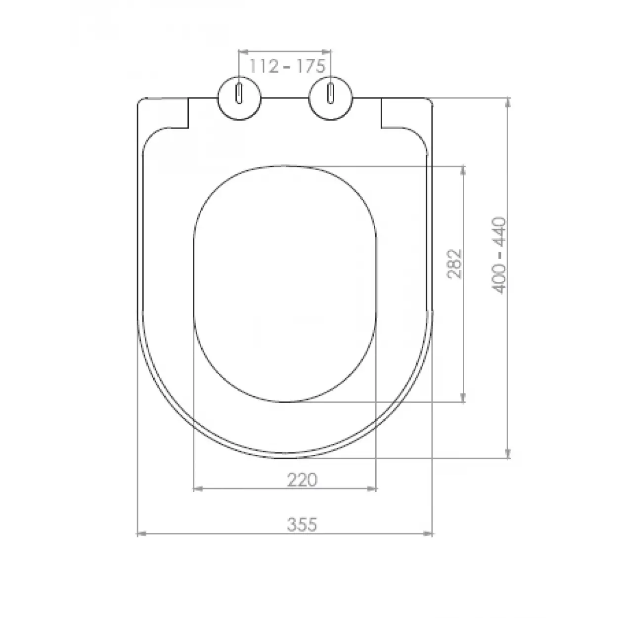 ELEGANCE KLOZET KAPAĞI (YAVAŞ KAPANAN - METAL MENTEŞE TAKIMI - ÜSTTEN SIKMALI)