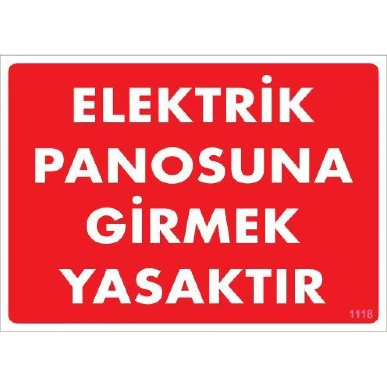 Elektrik Panosu Levhası 25x35 KOD:1118