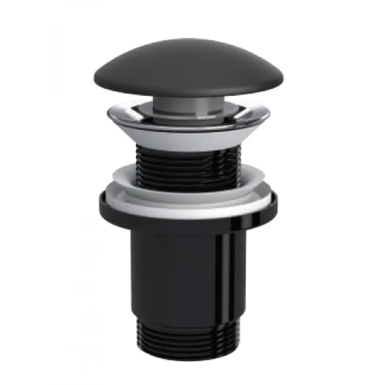 ELIXIR POP UP - SERAMİK BAŞLI MAT SİYAH  (TAŞMA DELİKSİZ - ABS GÖVDE)