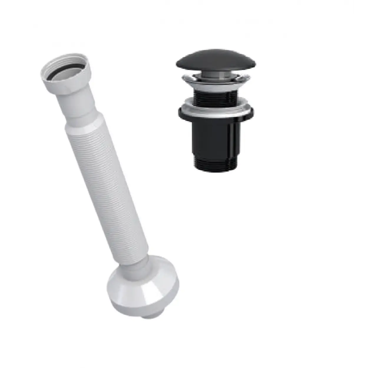 ELİXİR PUP - UP KÖRÜKLÜ SET (MAT SİYAH- SERAMİK BAŞLIK - TAŞMA DELİKSİZ)