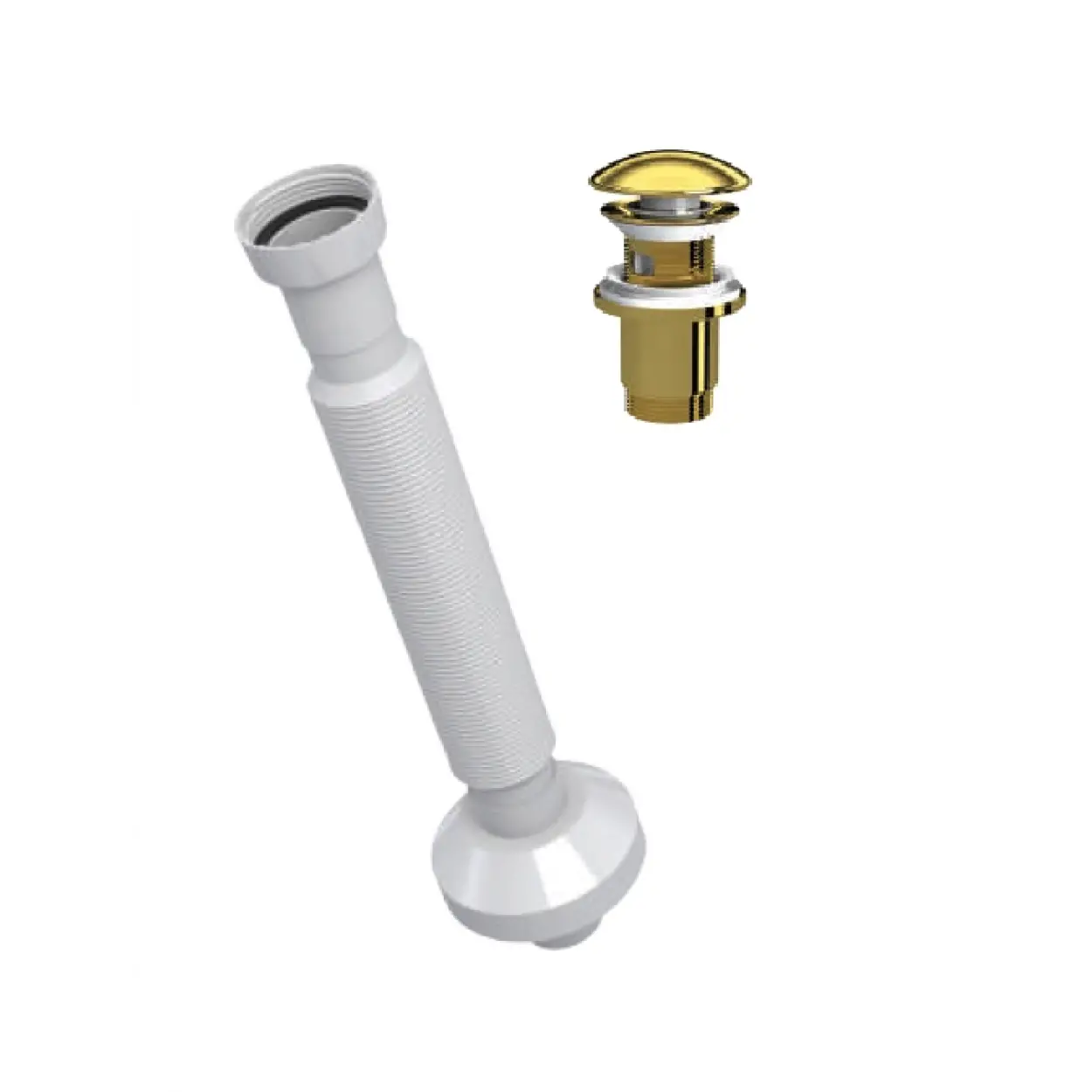 ELİXİR PUP - UP KÖRÜKLÜ SET (PARLAK ALTIN - SERAMİK BAŞLIK - TAŞMA DELİKLİ)