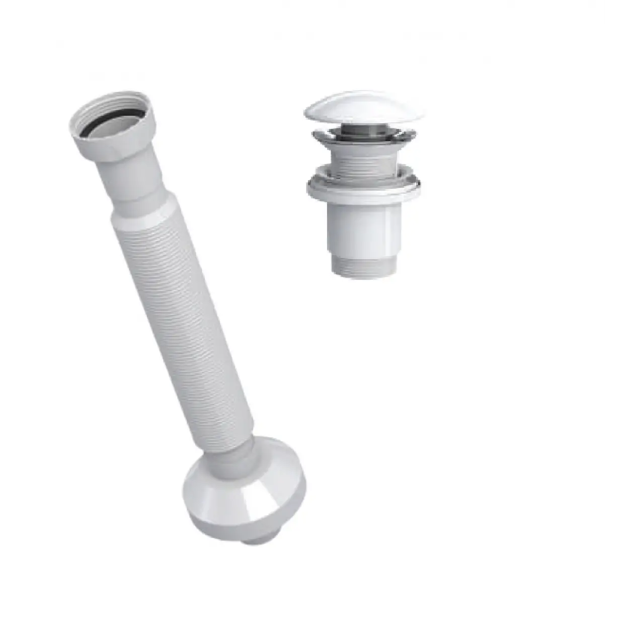 ELİXİR PUP - UP KÖRÜKLÜ SET (PARLAK BEYAZ - SERAMİK BAŞLIK - TAŞMA DELİKSİZ)