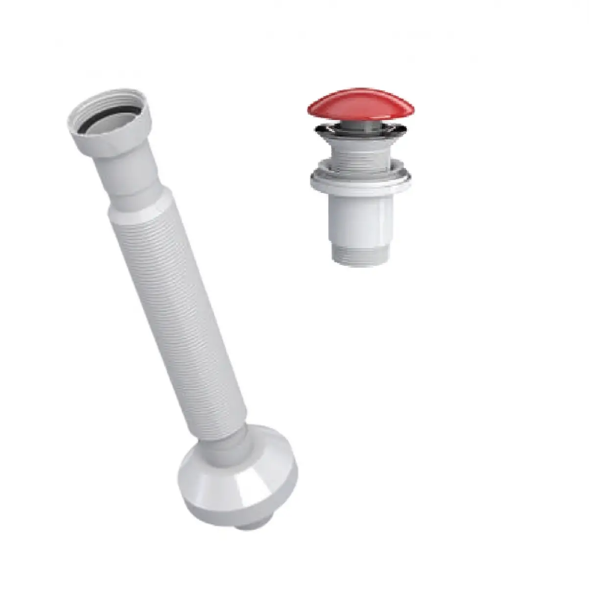 ELİXİR PUP - UP KÖRÜKLÜ SET (PARLAK KIRMIZI - SERAMİK BAŞLIK - TAŞMA DELİKSİZ)