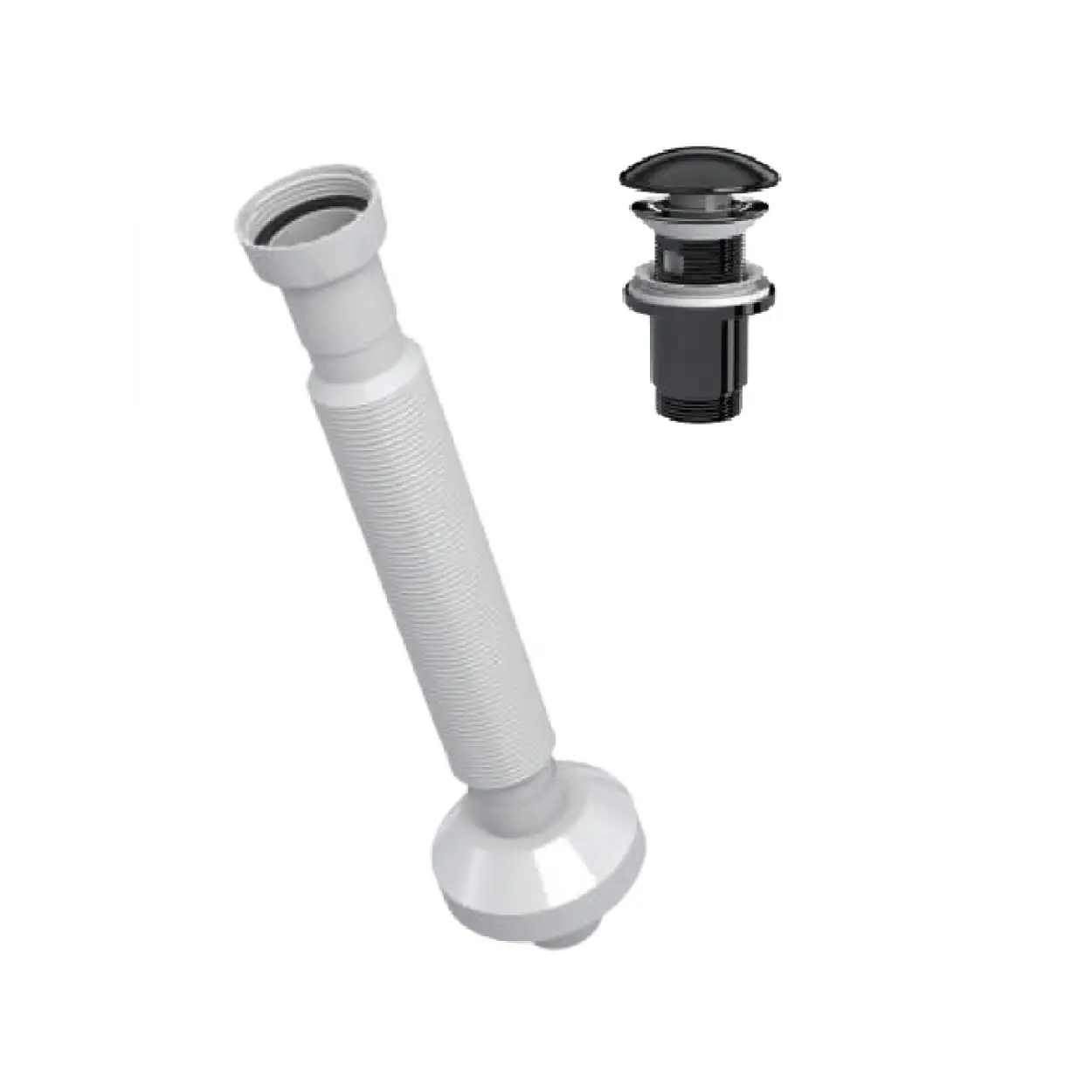 ELİXİR PUP - UP KÖRÜKLÜ SET (PARLAK SİYAH - SERAMİK BAŞLIK - TAŞMA DELİKLİ)