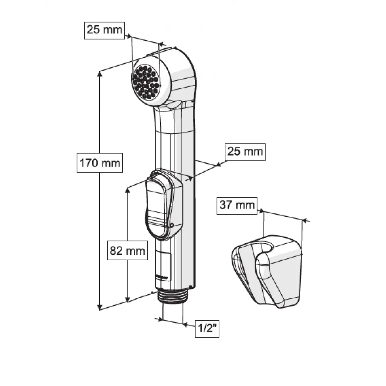 ELİXİR TAHARETMATİK BAŞLIK (KROM)