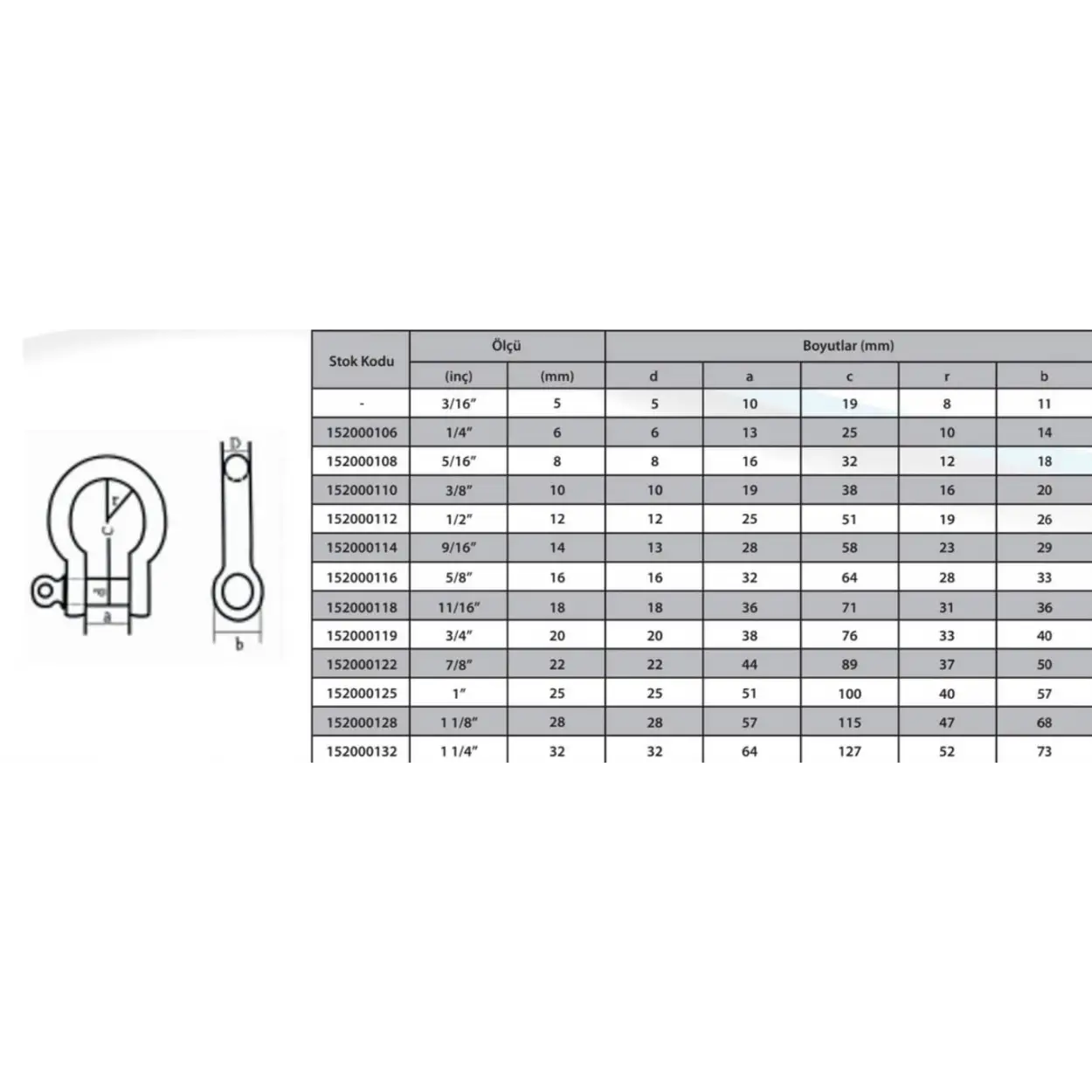 Ennalbur M10 Omega Zincir Kilidi 3/8 ( 2 Adet )