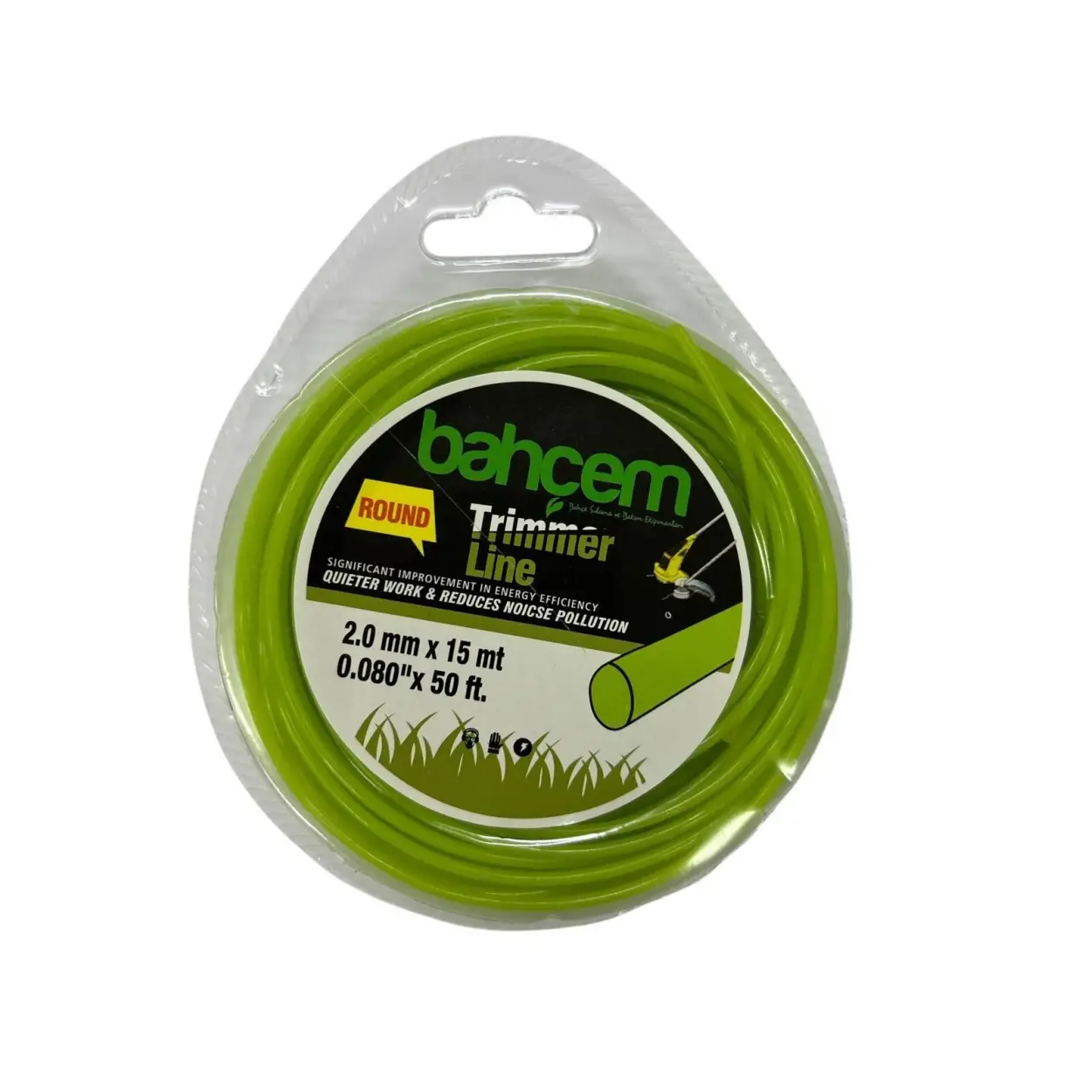 Ennalbur Trimmer Line Yuvarlak Misina 2 mm 15 Metre