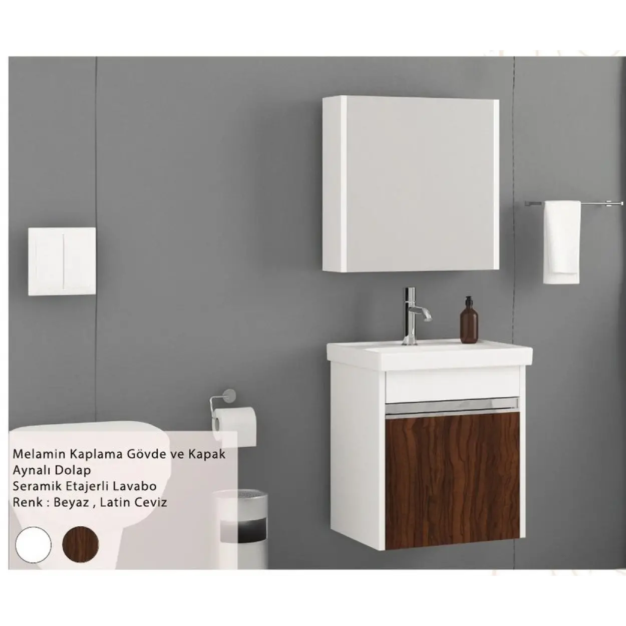 ENSA Misis 50 cm Banyo Dolabı Takımı