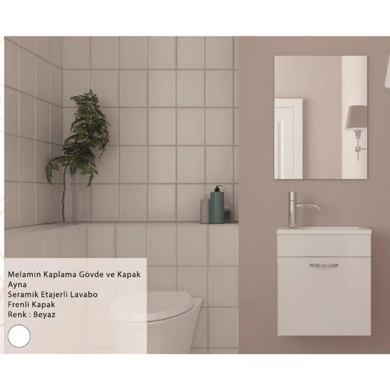 ENSA Mini 45 cm Banyo Dolabı Takımı