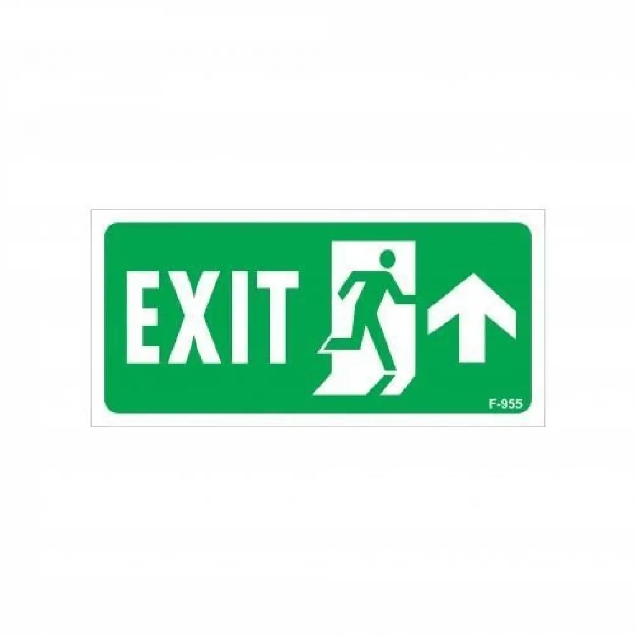 Exit Yukarı Sağ Ok İşaretli Uyarı Levhası 17,5x25 KOD:955