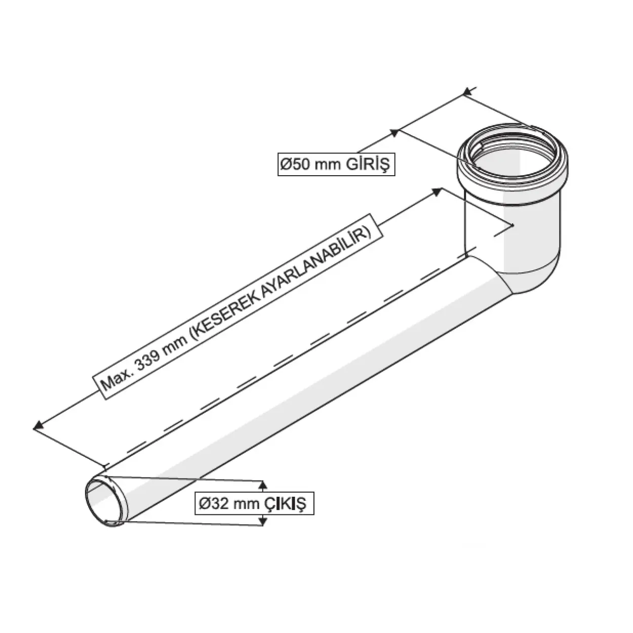 GÖMME REZERVUAR HELA TAŞI BAĞLANTI BORUSU