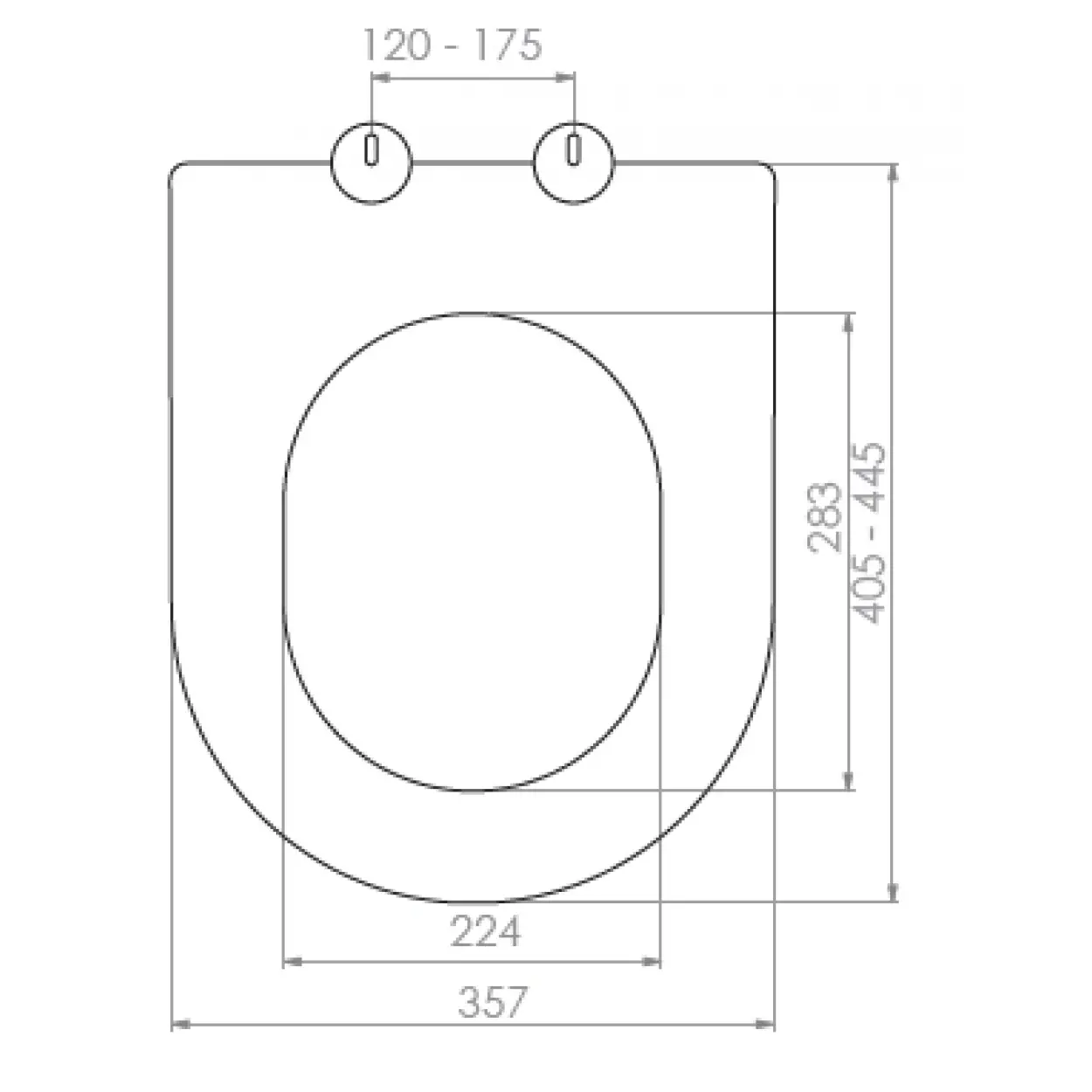 GRANDE KLOZET KAPAĞI (YAVAŞ KAPANAN - ÜSTTEN SIKMALI)