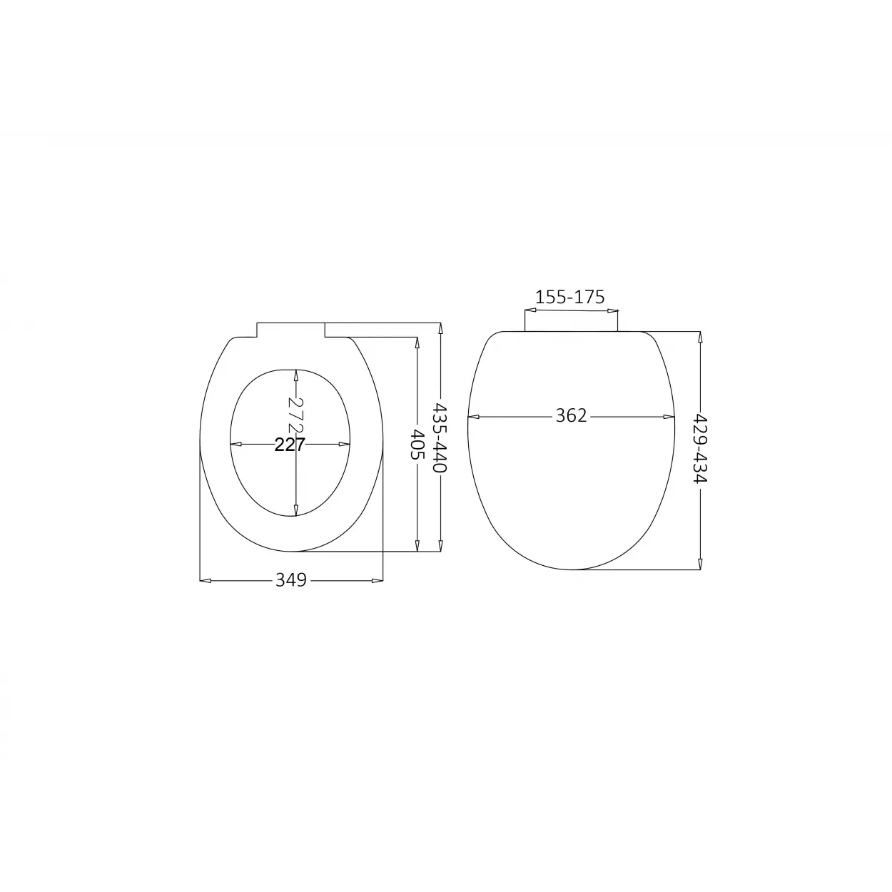 JAPAR - Akdeniz Slim Klozet Kapak Duroplast ( Yavaş Kapanan )
