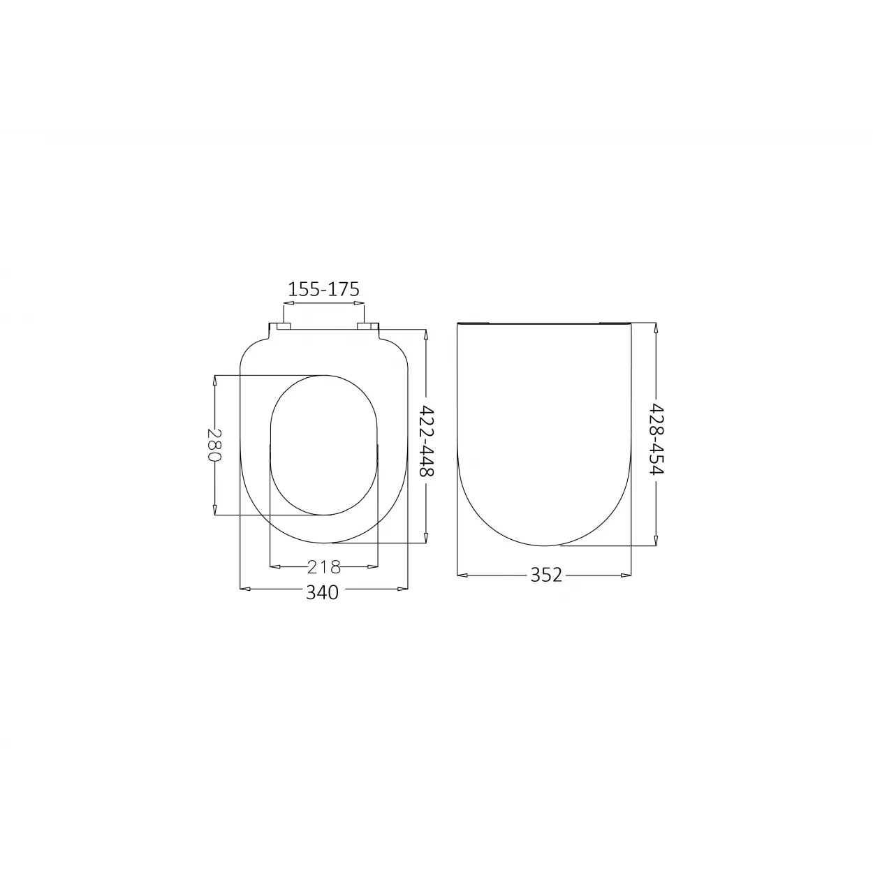JAPAR - Capri Klozet Kapak Duroplast ( Yavaş Kapanan )