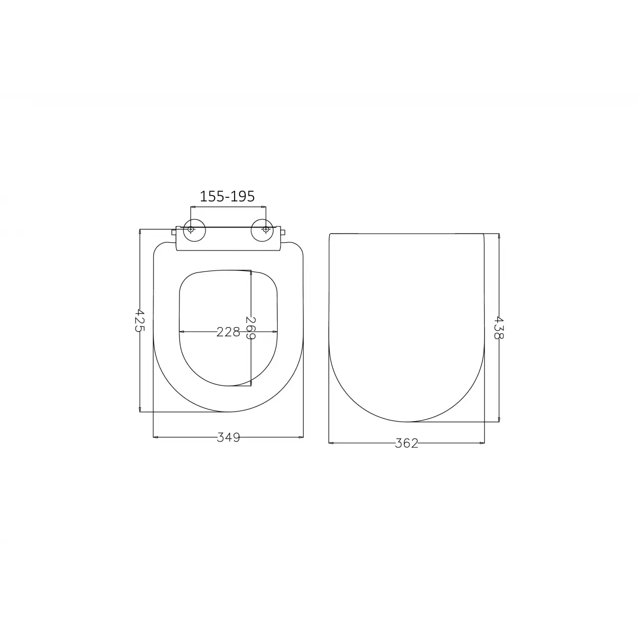 JAPAR - Macro Klozet Kapak Duroplast ( Yavaş Kapanan )